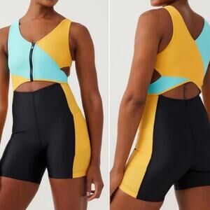 NWT Outdoor Voices Splashknit 6” Cutout Bodysuit Size Small